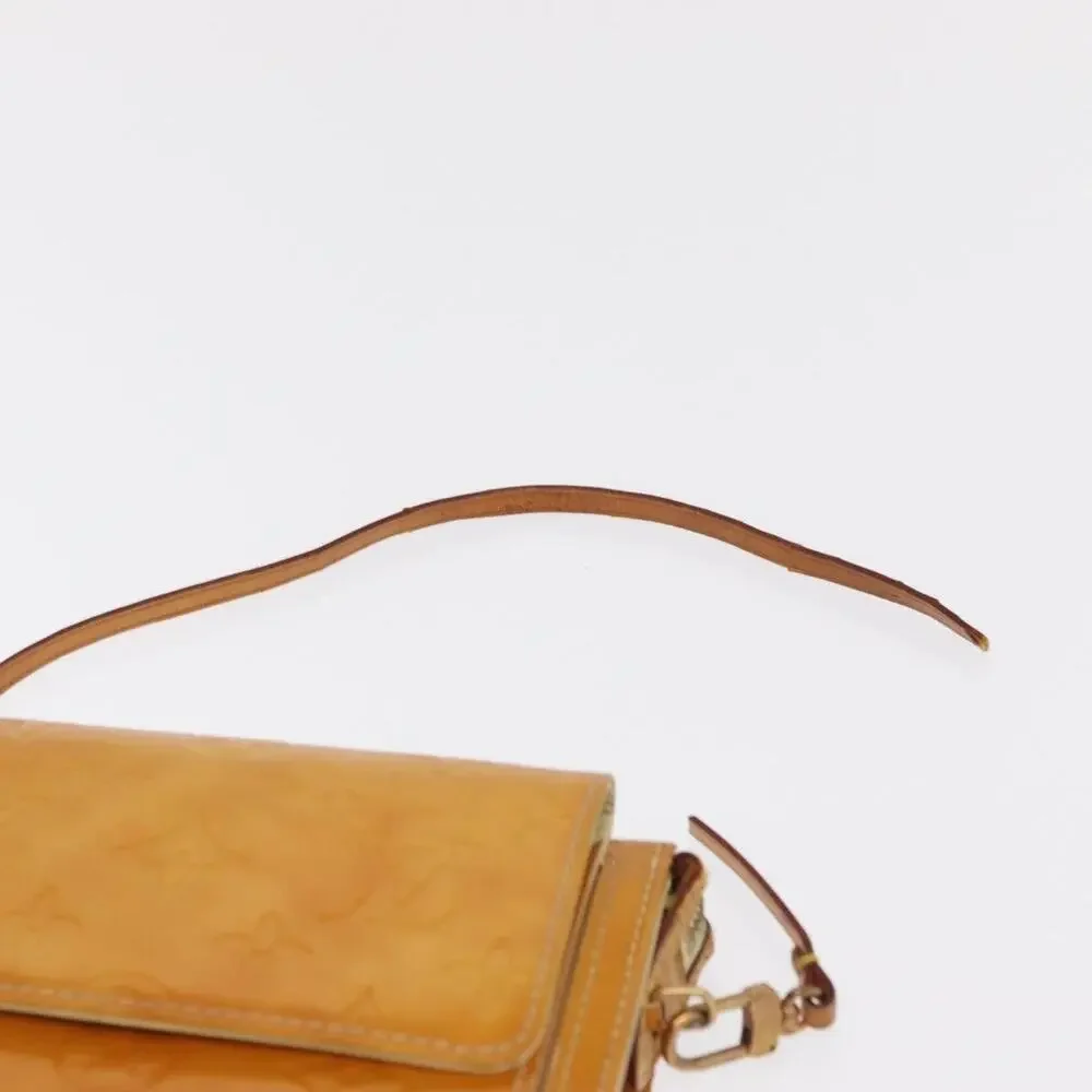 Louis Vuitton Monogram Vernis Motto Pouch Lime Yellow